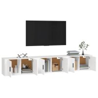 vidaXL TV-Wandschr&auml;nke 3 Stk. Wei&szlig; 80x34,5x40 cm