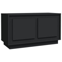 vidaXL TV-Schrank Schwarz 80x35x45 cm Holzwerkstoff