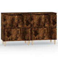 vidaXL Sideboards 2 Stk. R&auml;uchereiche 60x35x70 cm Holzwerkstoff