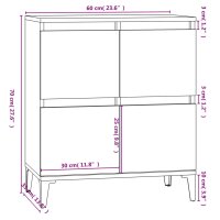 vidaXL Sideboard Betongrau 60x35x70 cm Holzwerkstoff