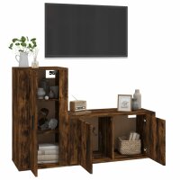 vidaXL 2-tlg. TV-Schrank-Set R&auml;uchereiche Holzwerkstoff