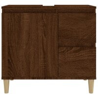 vidaXL Badschrank Braun Eichen-Optik 65x33x60 cm Holzwerkstoff