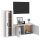 vidaXL 2-tlg. TV-Schrank-Set Hochglanz-Weiß Holzwerkstoff