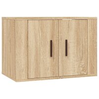 vidaXL 2-tlg. TV-Schrank-Set Sonoma-Eiche Holzwerkstoff