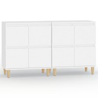 vidaXL Sideboards 2 Stk. Weiß 60x35x70 cm...