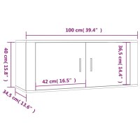 vidaXL 5-tlg. TV-Schrank-Set R&auml;uchereiche Holzwerkstoff