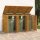 vidaXL Mülltonnenbox für 3 Tonnen 210x89x117 cm Massivholz Akazie