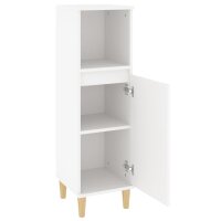 vidaXL Badschrank Wei&szlig; 30x30x100 cm Holzwerkstoff