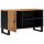 vidaXL TV-Schrank 80x33x46 cm Massivholz Akazie &amp; Holzwerkstoff