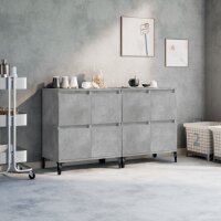 vidaXL Sideboards 2 Stk. Betongrau 60x35x70 cm Holzwerkstoff