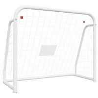 vidaXL Fußballtor mit Netz Weiß 125x96x60 cm...