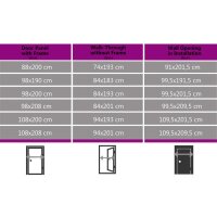 vidaXL Haust&uuml;r Wei&szlig; 108x208 cm PVC