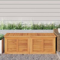 vidaXL Gartenbox mit Beutel 150x50x53 cm Massivholz Teak