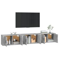 vidaXL TV-Wandschr&auml;nke 3 Stk. Betongrau 80x34,5x40 cm