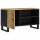 vidaXL TV-Schrank 80x33x46 cm Massivholz Mango &amp; Holzwerkstoff