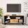 vidaXL TV-Schrank 100x33x46 cm Massivholz Mango &amp; Holzwerkstoff