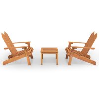 vidaXL 3-tlg. Garten-Lounge-Set Adirondack Massivholz Akazie