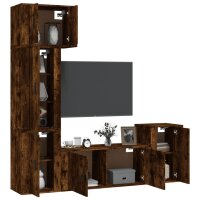 vidaXL 5-tlg. TV-Schrank-Set R&auml;uchereiche Holzwerkstoff