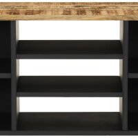 vidaXL TV-Schrank 100x33x46 cm Massivholz Mango &amp; Holzwerkstoff