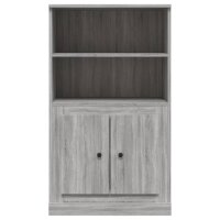 vidaXL Highboard Grau Sonoma 60x35,5x103,5 cm Holzwerkstoff