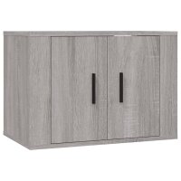 vidaXL 2-tlg. TV-Schrank-Set Grau Sonoma Holzwerkstoff