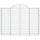 vidaXL Gabionen mit Hochbogen 3 Stk. 200x30x140/160cm Verzinktes Eisen