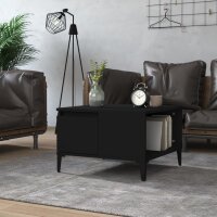 vidaXL Couchtisch Schwarz 55x55x36,5 cm Holzwerkstoff