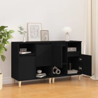 vidaXL Sideboards 2 Stk. Schwarz 60x35x70 cm Holzwerkstoff