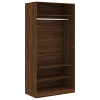 vidaXL Kleiderschrank Braun Eiche-Optik 100x50x200 cm Holzwerkstoff