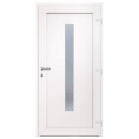 vidaXL Haustür Anthrazit 108x200 cm PVC