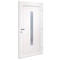 vidaXL Haustür Anthrazit 108x200 cm PVC