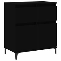 vidaXL Sideboard Schwarz 60x35x70 cm Holzwerkstoff