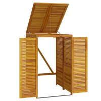 vidaXL M&uuml;lltonnenbox f&uuml;r 1 Tonne 70x89x117 cm Massivholz Akazie