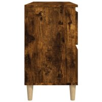 vidaXL Waschbeckenunterschrank R&auml;uchereiche 80x33x60 cm Holzwerkstoff