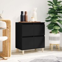 vidaXL Sideboard Schwarz 60x35x70 cm Holzwerkstoff