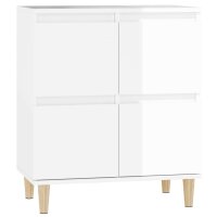 vidaXL Sideboard Hochglanz-Wei&szlig; 60x35x70 cm Holzwerkstoff