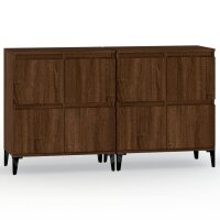 vidaXL Sideboards 2 Stk. Braun Eichen-Optik 60x35x70 cm Holzwerkstoff