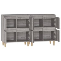 vidaXL Sideboards 2 Stk. Grau Sonoma 60x35x70 cm Holzwerkstoff