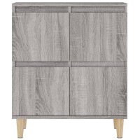 vidaXL Sideboards 2 Stk. Grau Sonoma 60x35x70 cm Holzwerkstoff