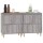 vidaXL Sideboards 2 Stk. Grau Sonoma 60x35x70 cm Holzwerkstoff