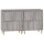 vidaXL Sideboards 2 Stk. Grau Sonoma 60x35x70 cm Holzwerkstoff