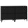 vidaXL Sideboards 2 Stk. Schwarz 60x35x70 cm Holzwerkstoff