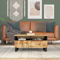 vidaXL Couchtisch 80x54x40 cm Massivholz Mango &...