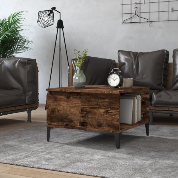 vidaXL Couchtisch R&auml;uchereiche 55x55x36,5 cm Holzwerkstoff