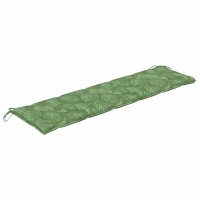 vidaXL Gartenbank-Auflage Blattmuster 180x50x7 cm Oxford-Gewebe