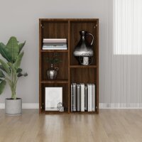 vidaXL B&uuml;cherregal/Sideboard Braun Eiche 50x25x80 cm Holzwerkstoff