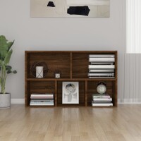 vidaXL B&uuml;cherregal/Sideboard Braun Eiche 50x25x80 cm Holzwerkstoff