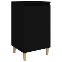 vidaXL Nachttisch Schwarz 40x35x70 cm Holzwerkstoff