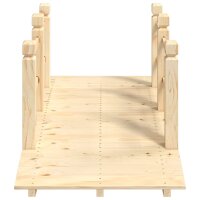 vidaXL Gartenbr&uuml;cke mit Gel&auml;nder 150x67x56 cm Massivholz Fichte