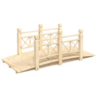 vidaXL Gartenbrücke mit Geländer 150x67x56 cm...